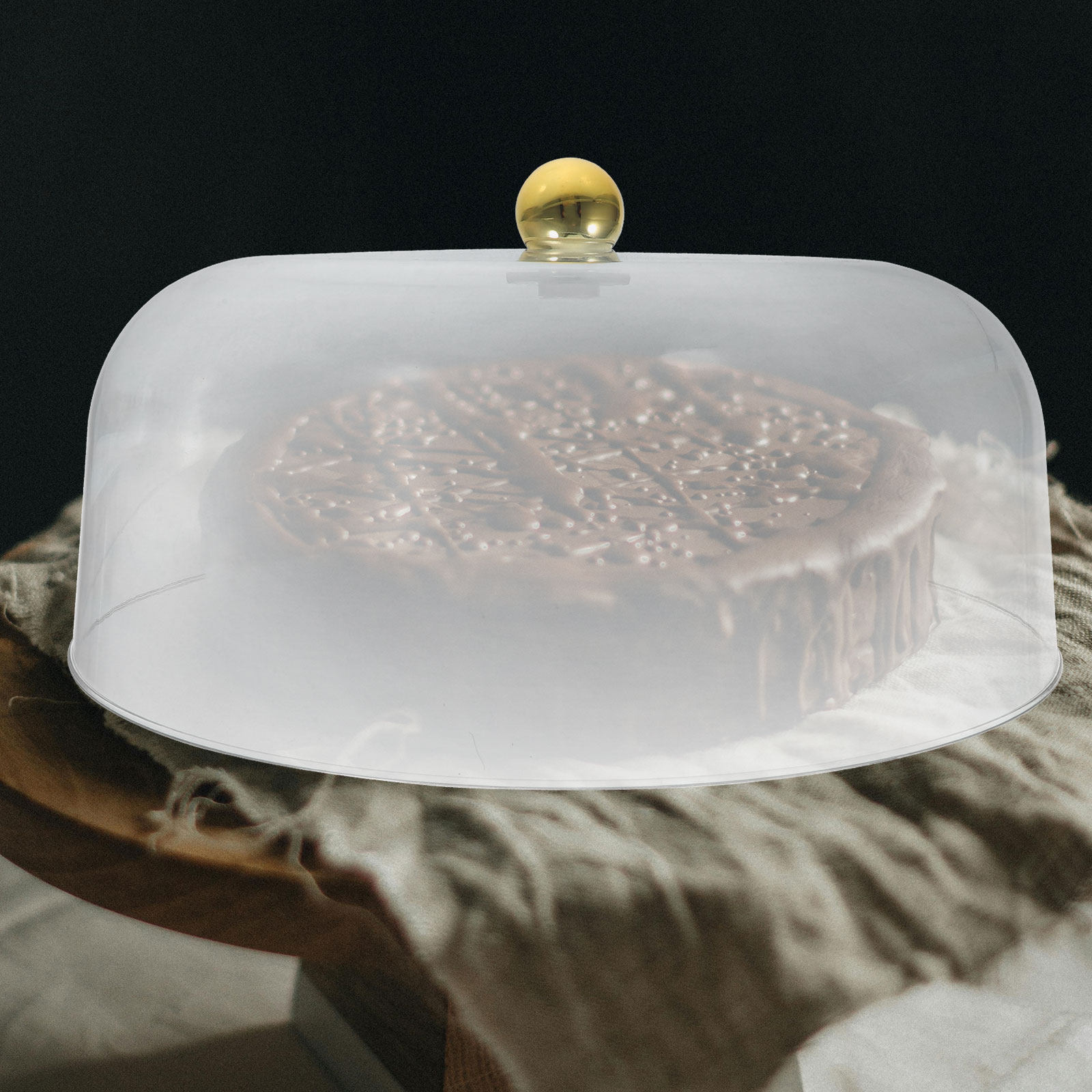 透明なケーキドーム、プラスチック製、ケーキスタンド用、パーテ - Plastic Dome Clear のレビューと価格
