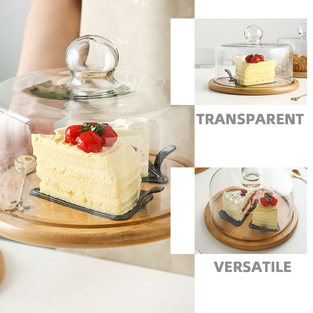 ケーキボックス、透明なデザート用、ハロウィンやクリスマスに使 - Plastic Dome Clear のレビューと価格