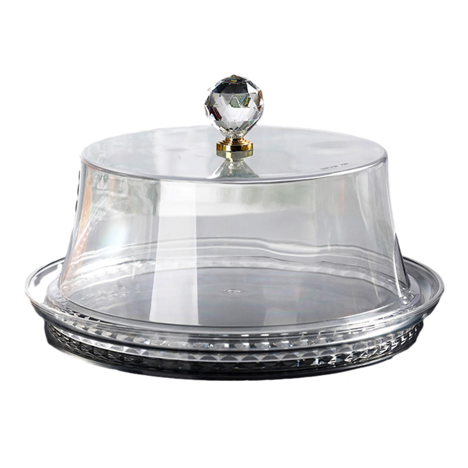 ドーム付きケーキスタンド 透明装飾付きケーキホルダー ケーキ - Plastic Dome Clear のレビューと価格