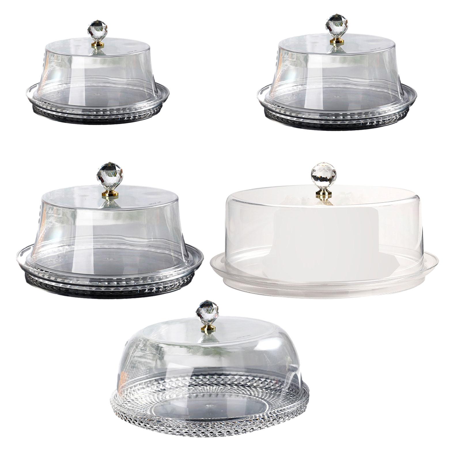 ドーム付きケーキスタンド 透明装飾付きケーキホルダー ケーキ - Plastic Dome Clear のレビューと価格
