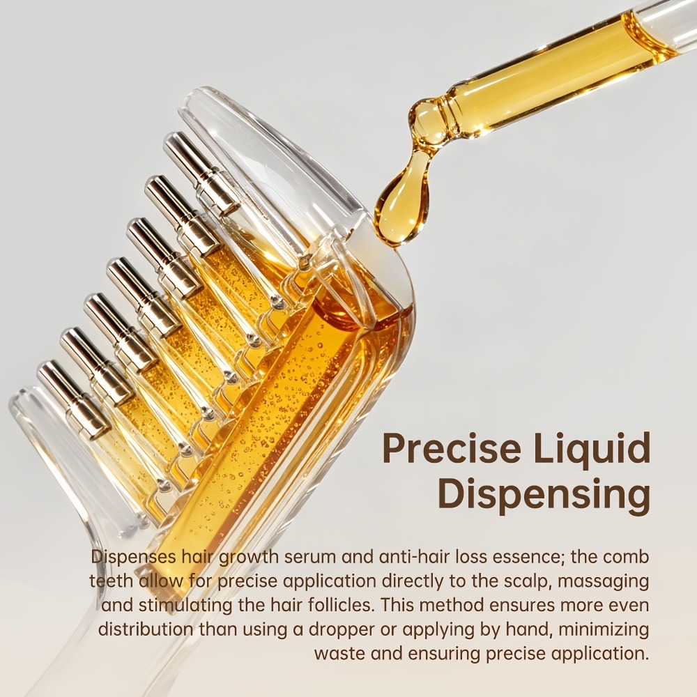 ポータブル透明ヘアルートコーム液体ガイドアプリケーター頭皮マ - Root Stimulator Liquid のレビューと価格