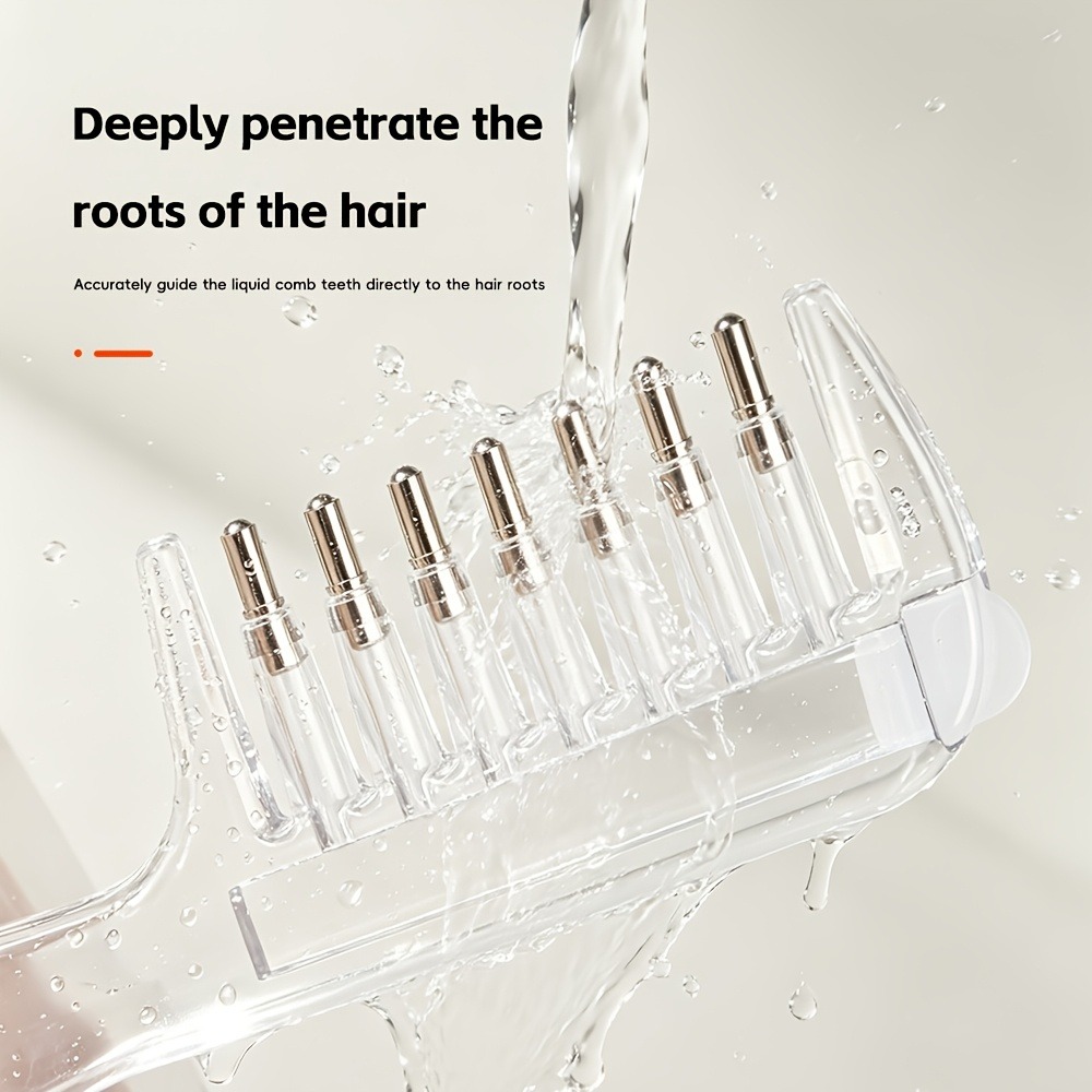 ポータブル透明ヘアルートコーム液体ガイドアプリケーター頭皮マ - Root Stimulator Liquid のレビューと価格