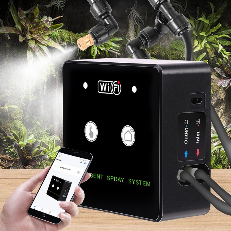 熱帯雨林噴霧器 WiFi 制御自動ミスト熱帯雨林タイミングス - Self Watering Insert のレビューと価格