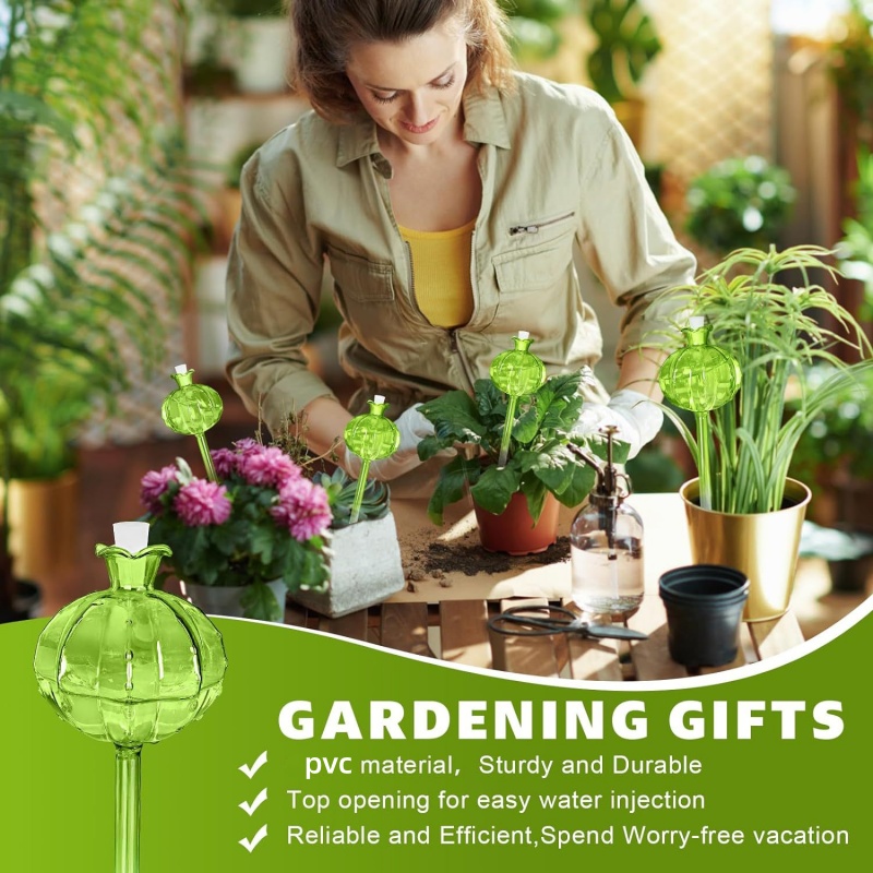 PVC自動給水ボール型フラワー型植物給水器軽量室内植物用点滴 - Self Watering Insert のレビューと価格